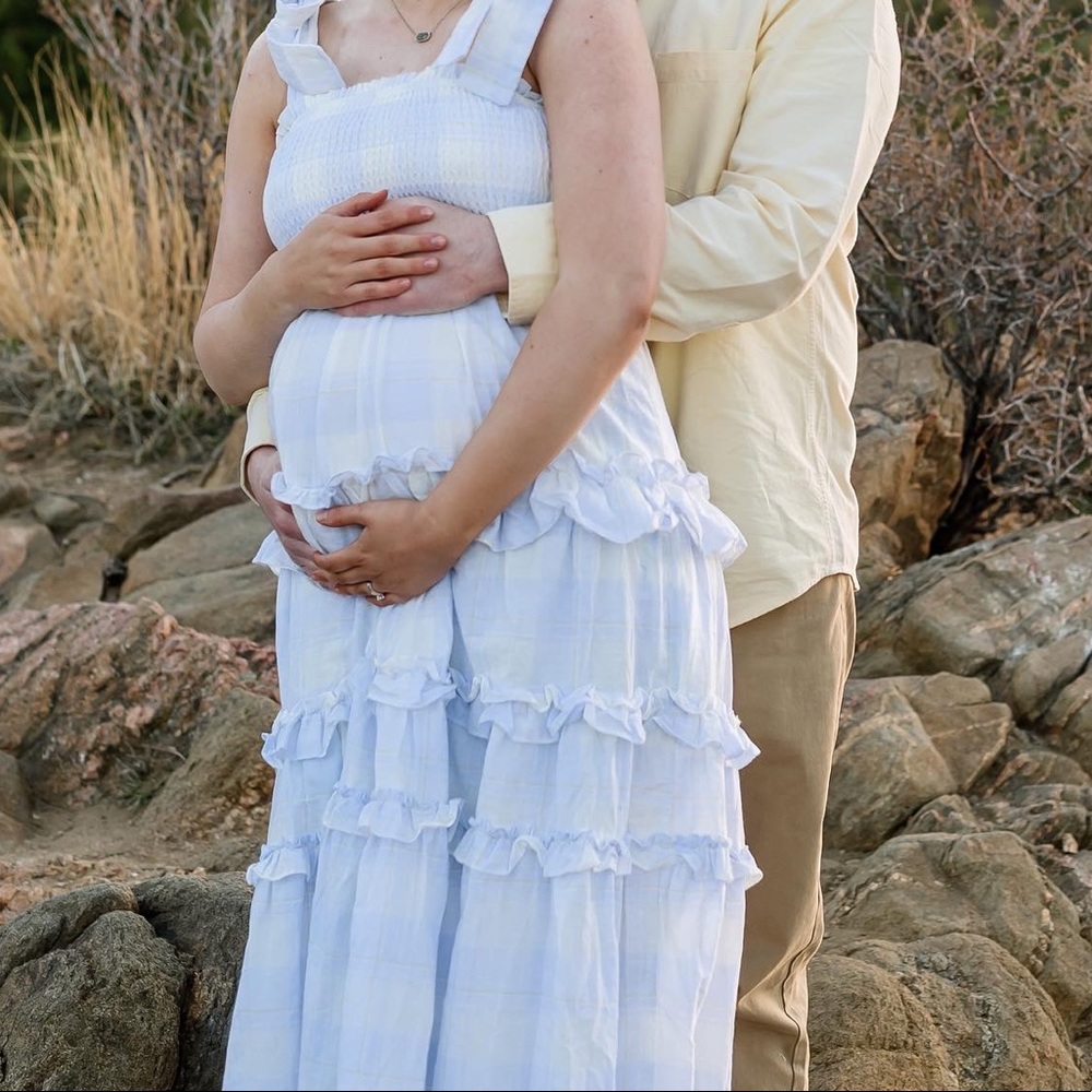 TURN UP THE RADIO YELLOW GINGHAM MAXI DRESS